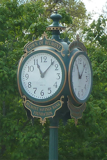 Belmont Center clock